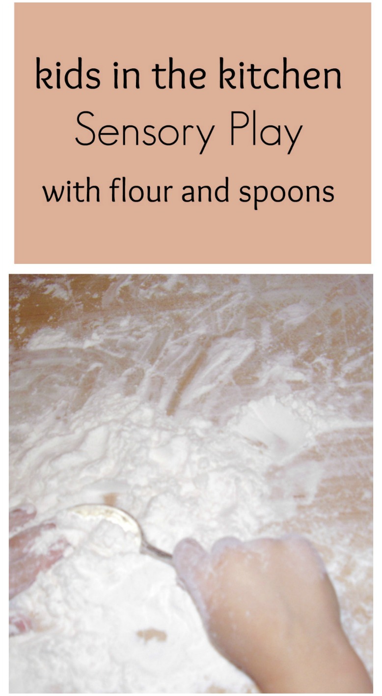 Sensory play with kids in the kitchen