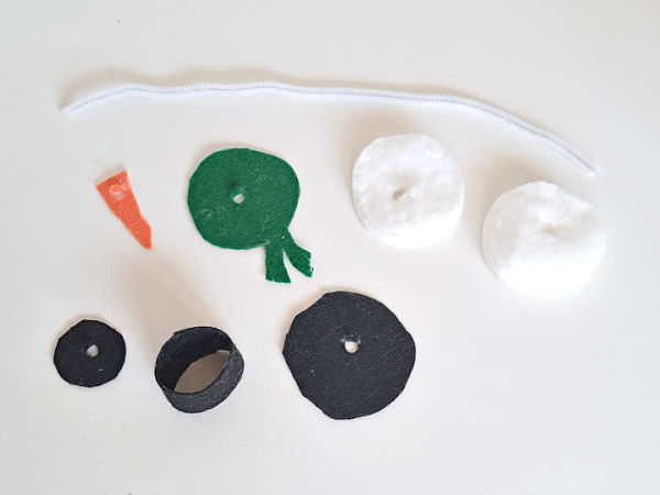 kids snowman ornament craft