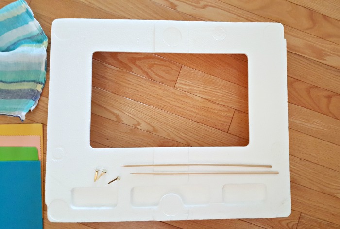 Supplies for puppet theater from foam packaging