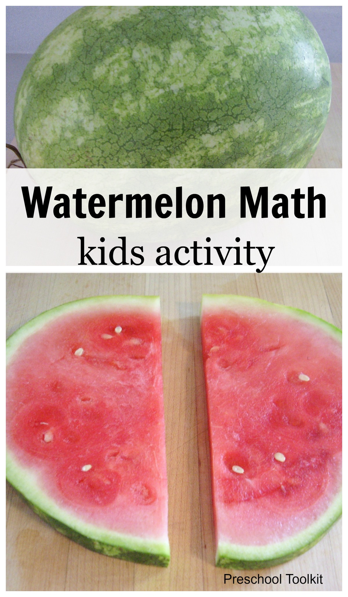 Fun Summer Math with a Watermelon - PreschoolToolkit.com