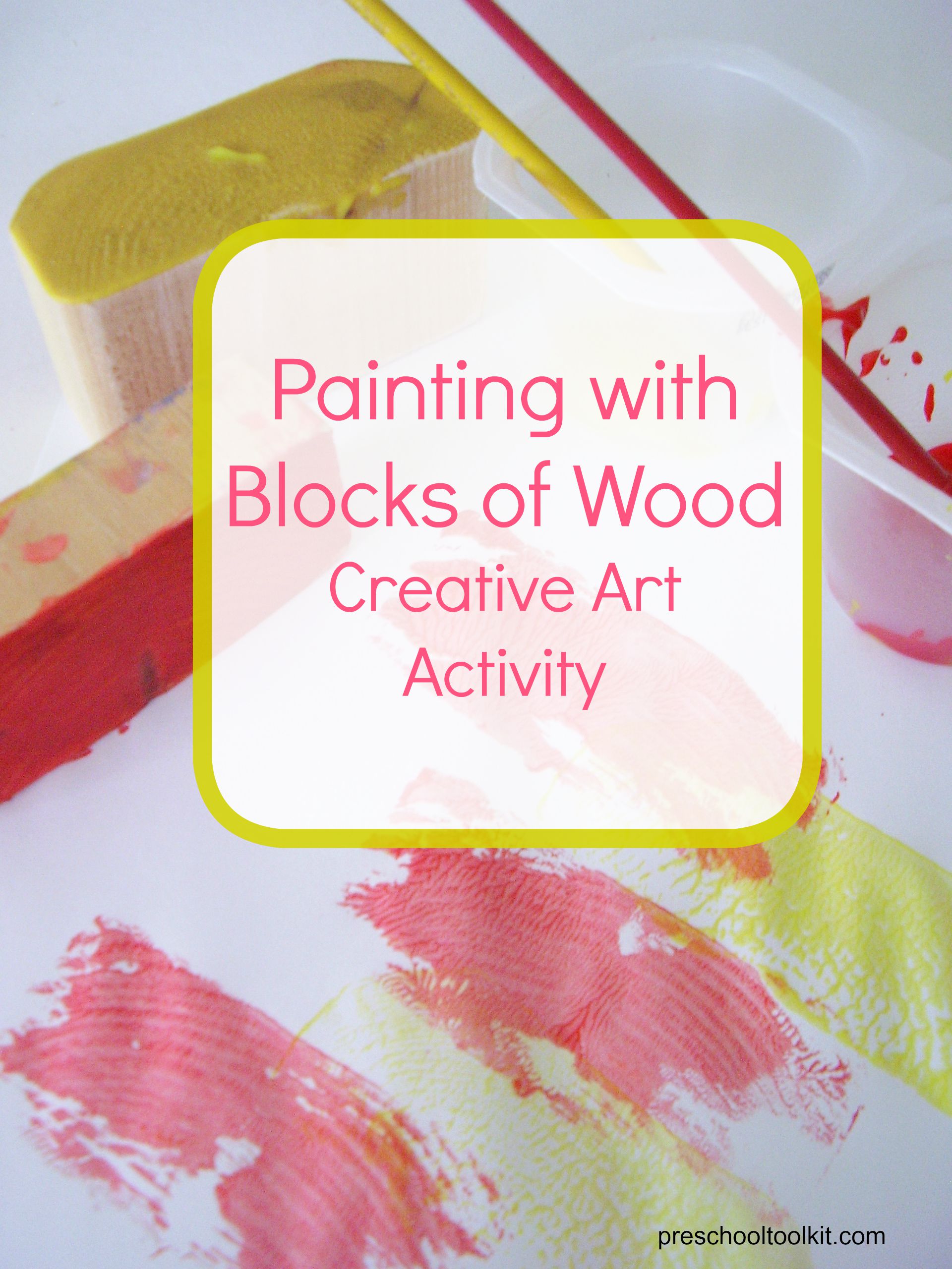 Painting with wood blocks