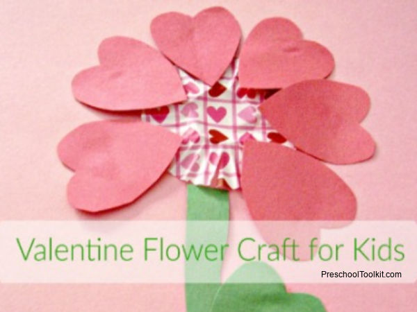preschool Valentine paper craft