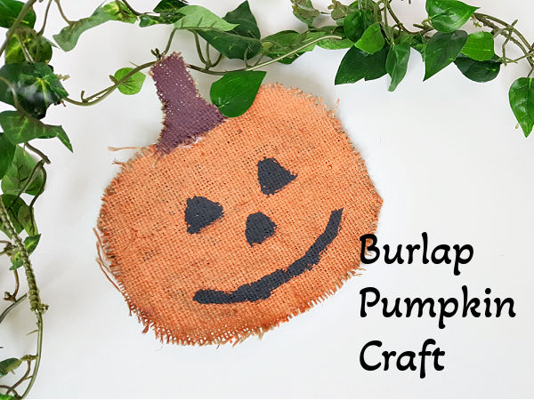 preschool art activity with burlap