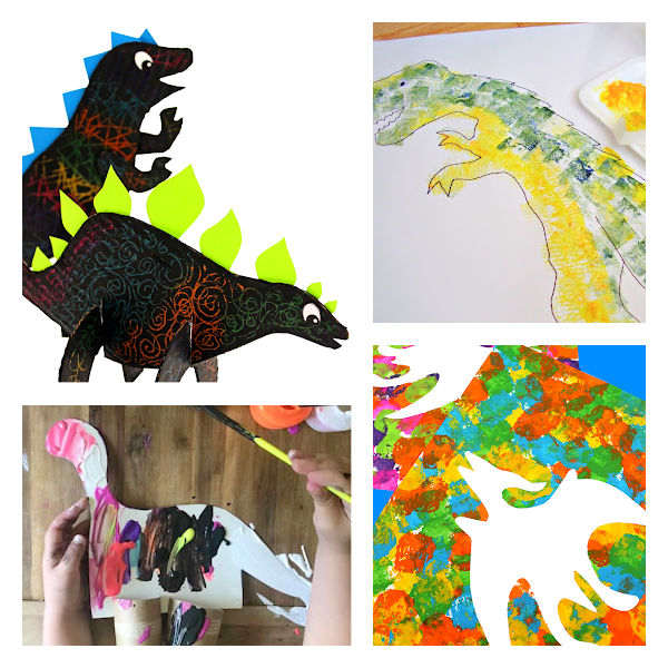 ideas for kids dinosaur painting activities