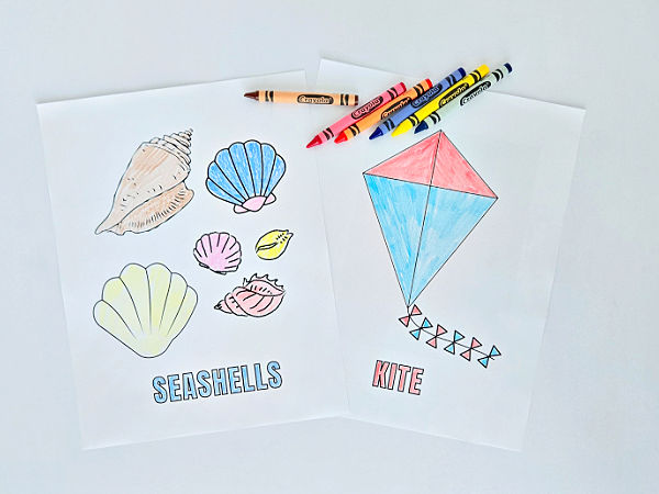 summer coloring fun with easy printable pages