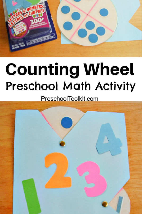 diy cardboard math activity for preschool and kindergarten