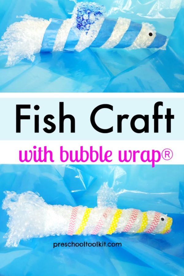 preschool fish craft and pretend play