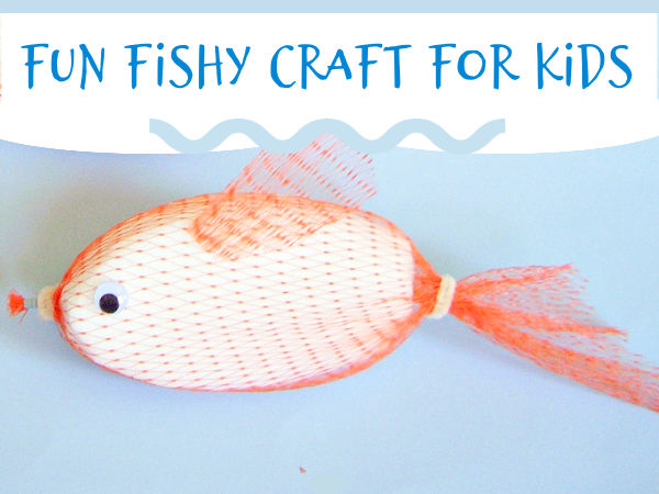 fish craft with scales for preschool and kindergarten