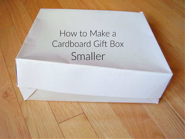easy steps to make a shirt box smaller