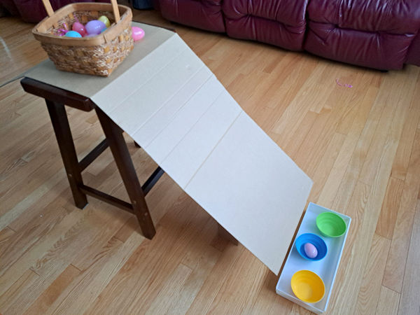kids games with plastic Easter eggs