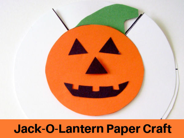 jack-o-lantern fun paper craft for kids