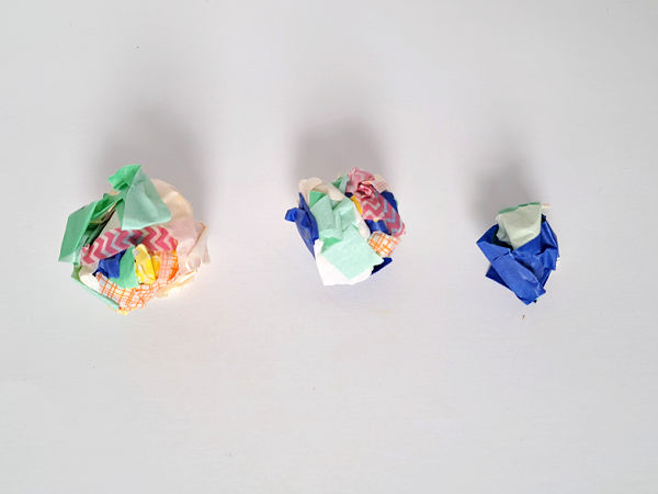 bundle tape pieces for a kids fine motor activity