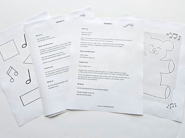 free music printable for kids