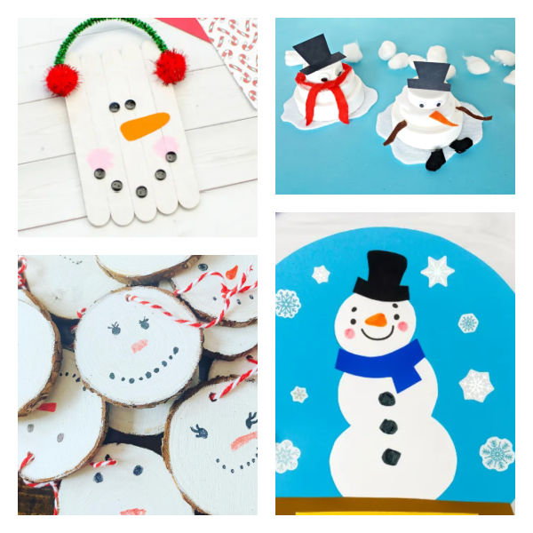 fun snowman crafts kids will love