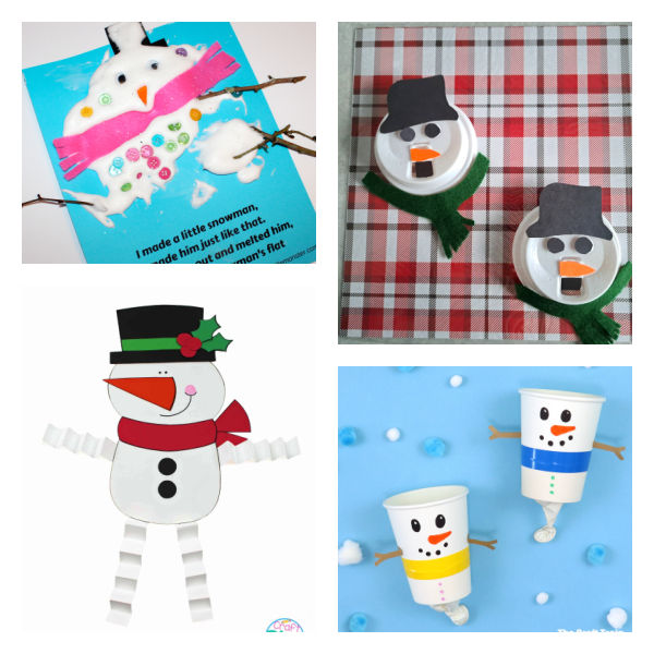 snowman crafts for preschoolers
