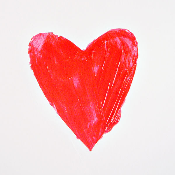 paint stencils valentine craft for preschool