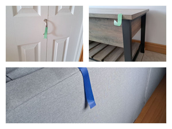 sticky tape scavenger hunt activity for preschoolers